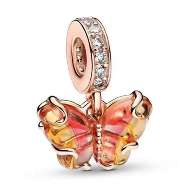 Charm Abalorios Dorados y Rosados para Pulseras Originales Mujer