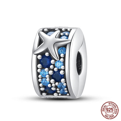Charm Serie Océano en Plata 925 – Abalorios Tortuga, Cangrejo y Sirena para Pulsera Original Mujer
