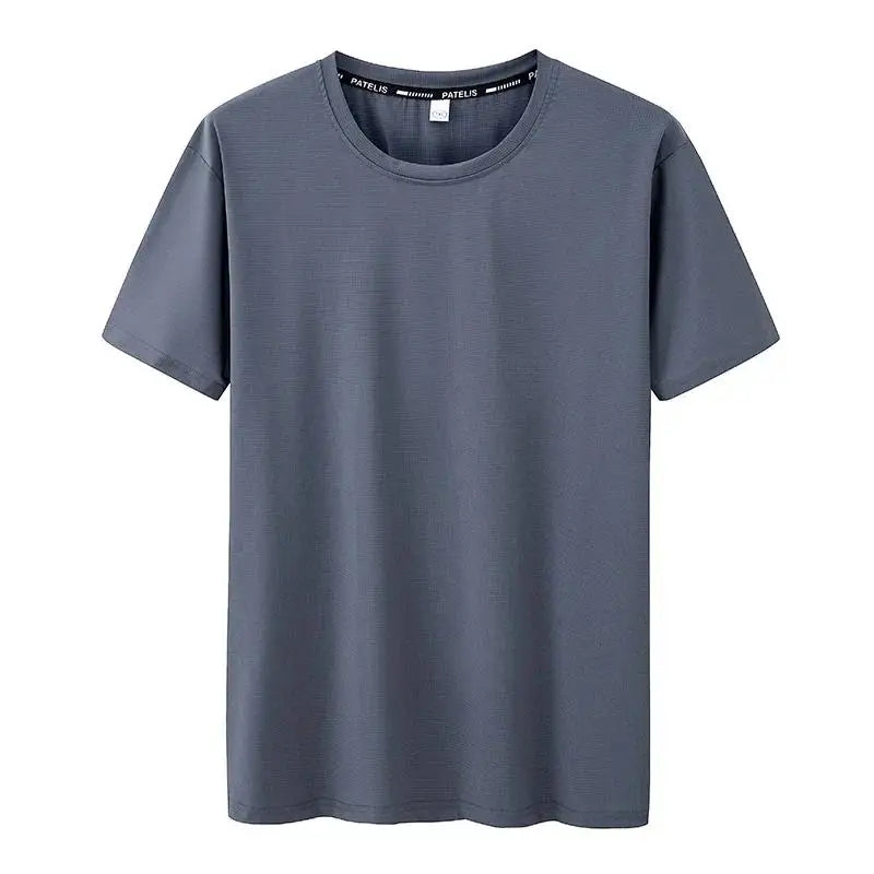 Camiseta Oversize Plus Size para Hombre – T-shirt 5XL-7XL, Transpirable Quick Dry, Fitness, Running, Manga Corta, Cuello Redondo