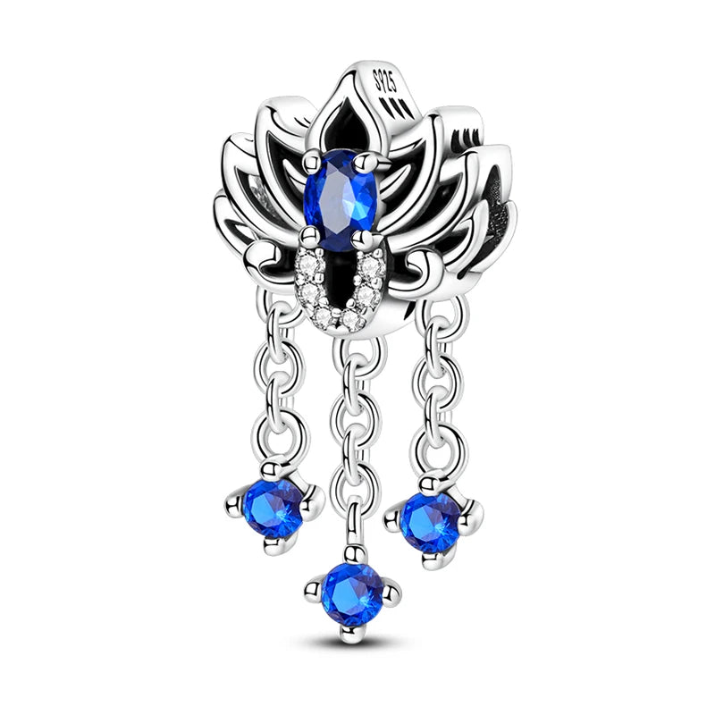 Charm de Plata S925 Hamster, Terrier y Princesa – Abalorios Brillantes para Pulseras Originales 3mm