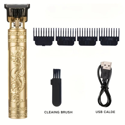 Máquina de Cortar Cabello Profesional 💈 Clipper Eléctrico Recargable USB | Corte Preciso y Potente para Barbería y Hogar