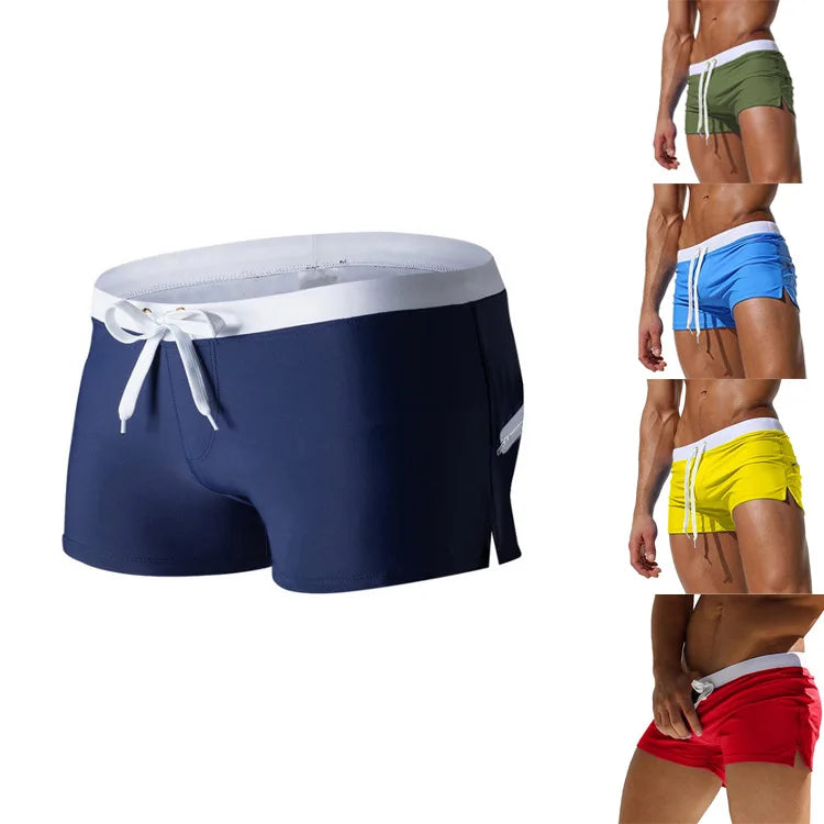 Bañador Hombre Boxer 10 Colores | Shorts Playa con Bolsillo Trasero Secado Rápido – Swimwear Verano
