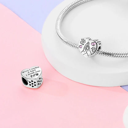 Charm de Plata 925 Rosa con Corazón, Perfume, Lazo y Cruz – Abalorios Elegantes para Pulseras Originales