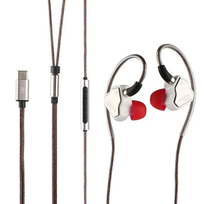 7Hz Salnotes Zero HiFi IEM | Auriculares In-Ear con Driver Dinámico 10mm, Diafragma Metálico, Cable OFC Desmontable, N52 Magnet