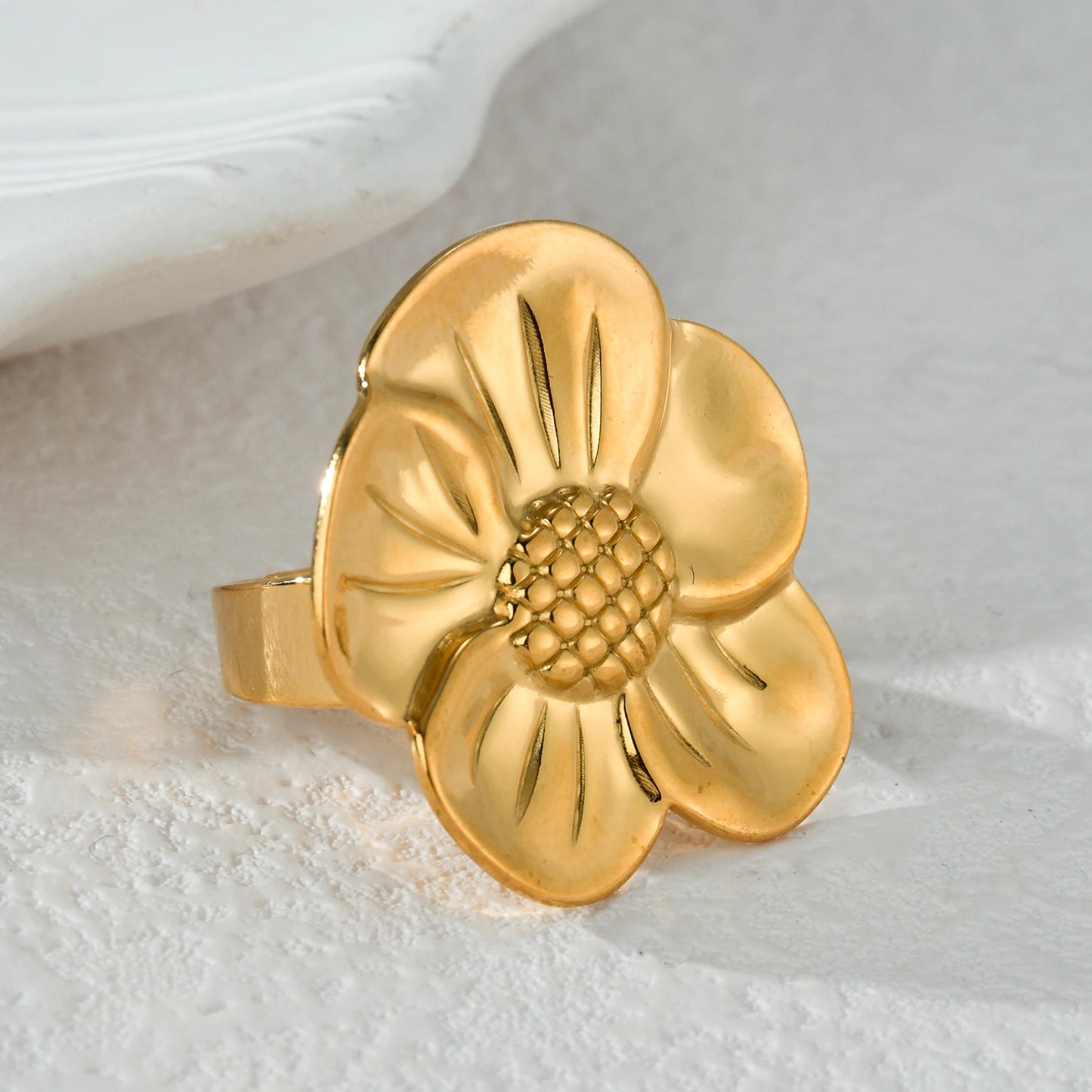 Anillo Boho Ajustable para Mujer – Diseño Creativo de Mariposas y Flores, Joyería de Moda 2025 Dorada o Plateada