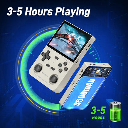 K36 Retro Handheld Game Console – Consola Portátil 3.5” IPS Linux con 64GB para PS1/PSP/N64