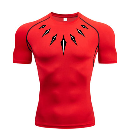 Camiseta Compresiva Anime para Hombre – Fitness, Running y Gym con Secado Rápido, Ajuste Slim y Estilo Atlético