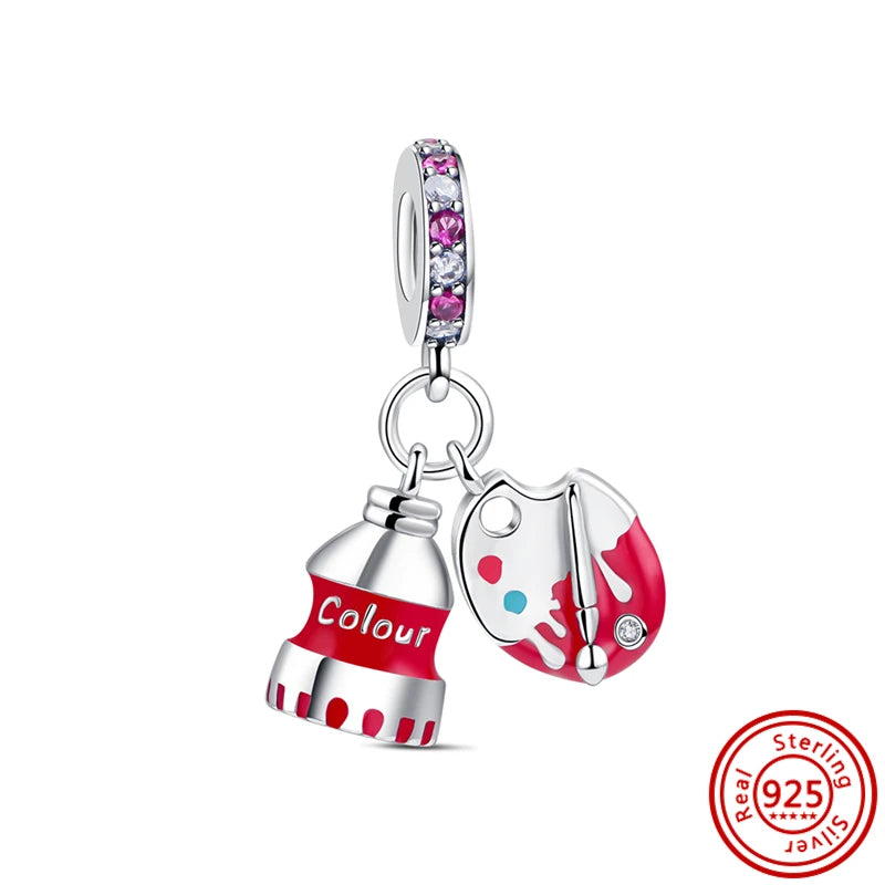 Charm Sorpresa Dopamina de Plata 925 | Dijes Cartoon Estilo Aleatorio para Pulseras DIY