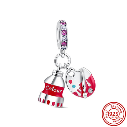 Charm Sorpresa Dopamina de Plata 925 | Dijes Cartoon Estilo Aleatorio para Pulseras DIY