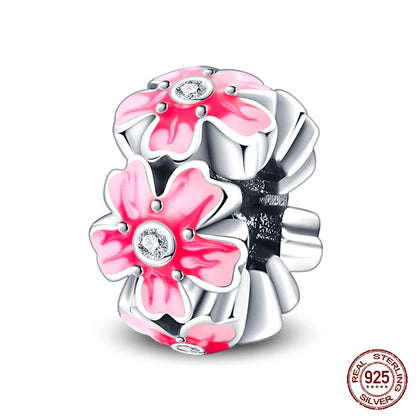 100% 925 Sterling Silver Creative Blue Luminous Firefly Charms Pendants Fit Qikaola 925 Original Bracelets DIY Birthday Jewelry