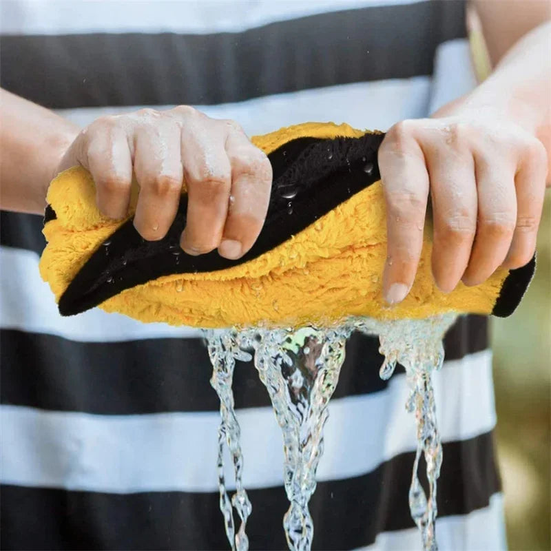 Toalla de Microfibra para Auto 🧽 Paños de Limpieza y Secado | 1/2/6 Piezas Súper Absorbentes para Carro, Moto y Hogar