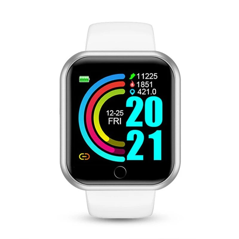 Smart Watch Y68 – Reloj Inteligente Deportivo con Monitor de Ritmo Cardíaco, Fitness y Notificaciones