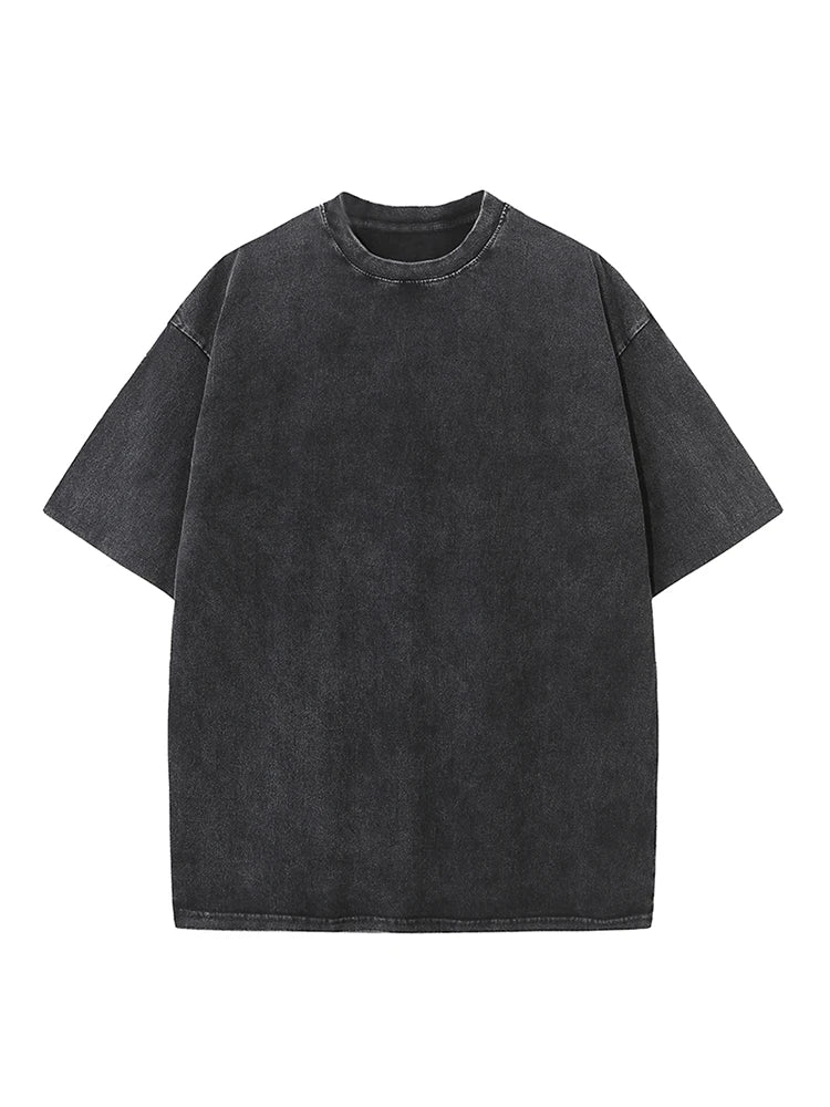 Camiseta Hombre 2025 | Oversize Vintage Y2K Acid Wash Estilo Streetwear