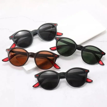 Gafas de Sol Redondas Polarizadas Unisex – Vintage Plásticas UV400 Antirreflejo para Conducir