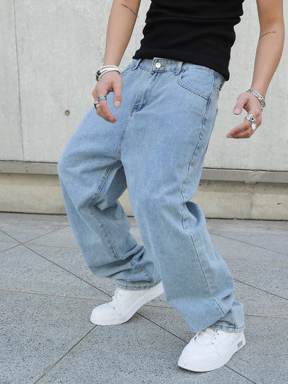 Jeans Baggy Hombre | Primavera y Otoño | Oversize Rectos Denim Casual Streetwear Y2K Pierna Ancha