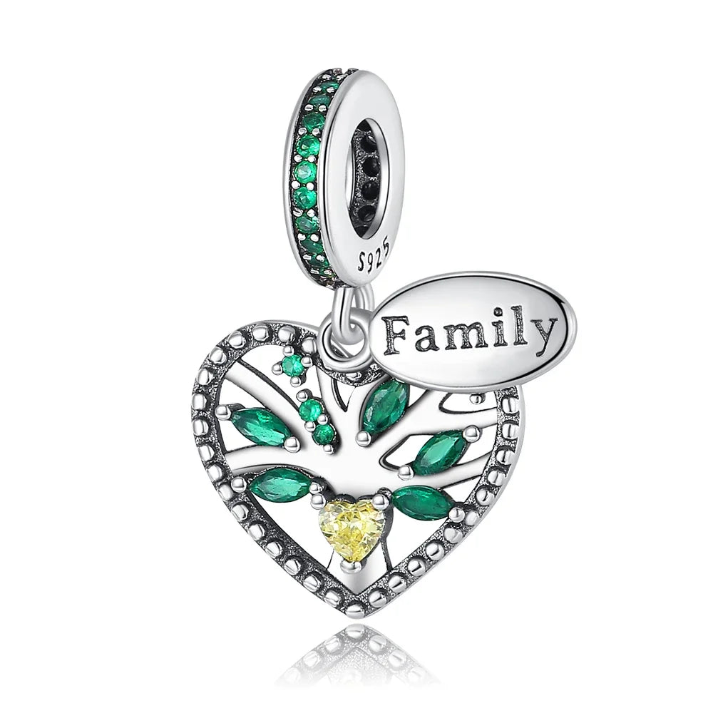 Charm Árbol de la Vida en Plata 925 – Abalorio Familia y Amigos para Pulseras Originales Mujer