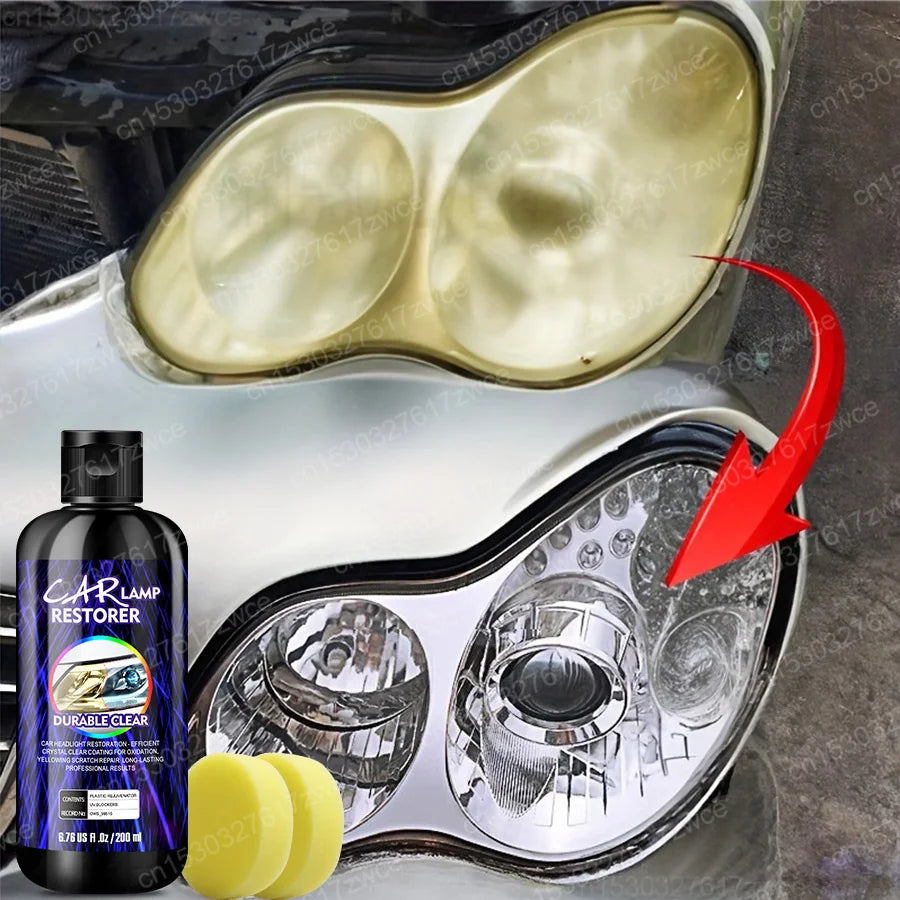 Car Headlight Polishing Agent Scratch Remover Repair Headlight Renewal Polish Liquid Headlights Restoration Kit Auto Accessories