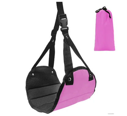 Hamaca Ajustable para Pies – Descanso de Viaje, Avión, Auto y Oficina