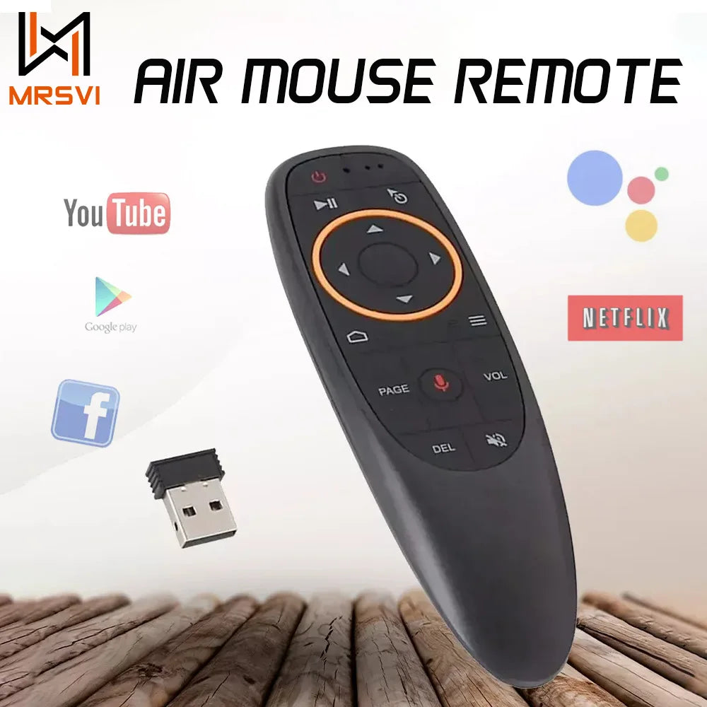 Voice Remote Control G10S Air Mouse 2.4G Wireless Gyroscope IR Learning for H96 MAX X88 PRO Android TV Box HK1