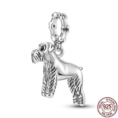 Charm camaleón y luciérnaga en plata 925 – Dije animal brillante, compatible Pandora, pulsera y collar mujer