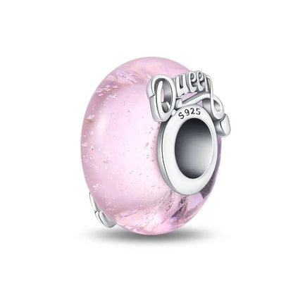 Charm separador redondo plata 925 con circonitas de colores – Compatible Pandora, joyería DIY elegante