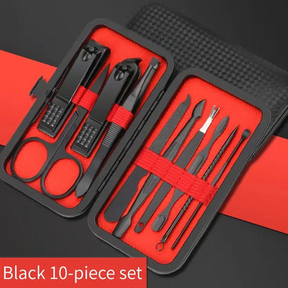Set Profesional de Cortauñas 7-24 Piezas | Kit de Manicura y Pedicura de Alta Precisión para Hombres y Mujeres