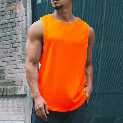 Tank Top Deportivo de Hombre – Camiseta sin Mangas de Gym, Fitness y Baloncesto, Transpirable y Secado Rápido