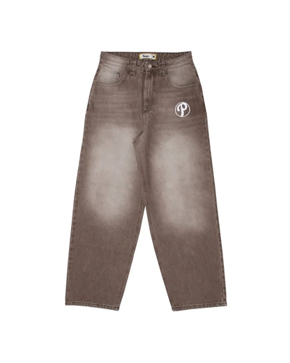 Jeans Oversize Y2K Phantom Unisex | Pantalones Baggy Estilo Hip Hop Streetwear con Parche Bordado Araña Gótico Retro