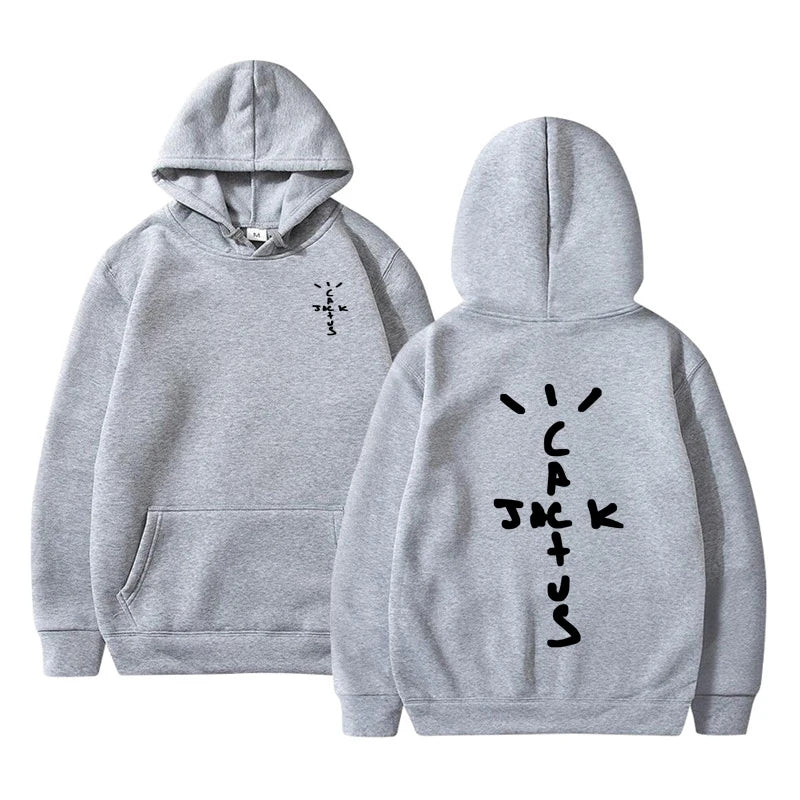 Hoodie Cactus Jack – Sudadera Unisex con Estampado Doble Cara, Moda Streetwear de Otoño