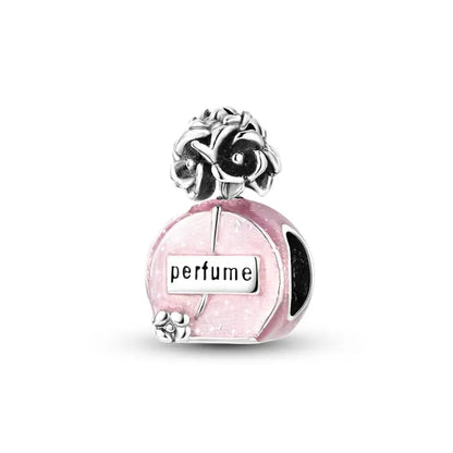 Charm Espejo Mágico Princesa Ángel Rosa en Plata 925 – Beads Compatibles Pandora Mujer Joyería DIY