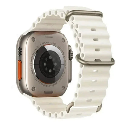 Correa Ocean Band Compatible con Apple Watch | Pulsera Deportiva Ajustable 49mm 45mm 44mm 41mm 40mm Series SE 3 6 7 8 9 10 Ultra
