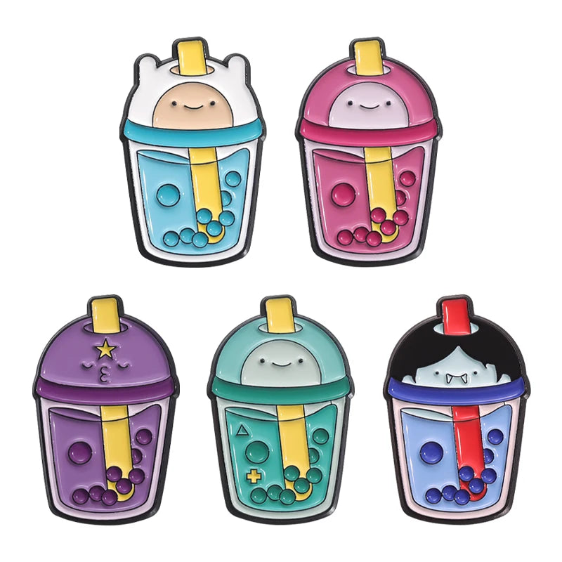 Pins de Dibujos Animados Anime – Broches Esmaltados de Monje Tierno, Chapas Divertidas para Regalo