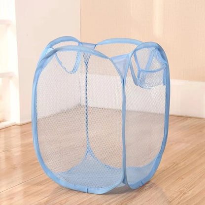 Cesto Plegable de Almacenamiento para Ropa Sucia y Juguetes | Canasta de Malla Multiusos para el Hogar