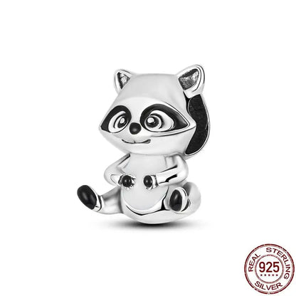 Charm animal mascota en plata 925 – Abalorio elegante para pulsera o collar tipo Pandora, joyería personalizada mujer