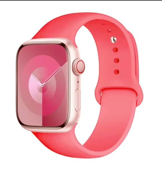 Correa de silicona para Apple Watch – Compatible Ultra 2, Series 9-3, SE (38mm-49mm)
