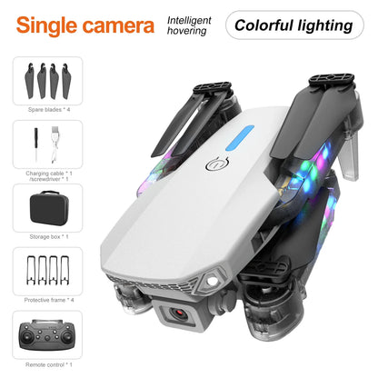 Drone KBDFA E88 Pro con Cámara 4K – Drone Plegable WiFi FPV, Gran Angular, Altura Estable y Control Remoto RC