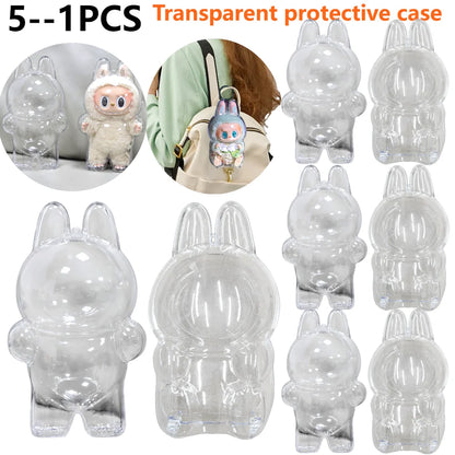 PopMart Monster Labubu V1 V2 | Ropa Protectora Transparente para Muñecos | Accesorios de Fiesta
