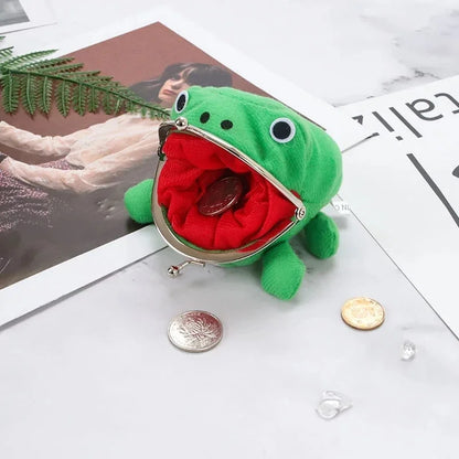 Monedero Llavero de Peluche Rana Anime | Monedero de Monedas Adorable con Diseño de Rana Cosplay, Accesorio de Bolso para Mujer