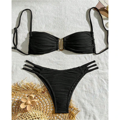 Bikini Sexy Mujer 2025 | Push-Up Brasileño 2 Piezas Playa y Piscina