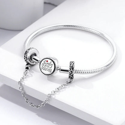 Charm de Plata 925 – Safety Chain, Avión, Tierra, Cámara y Margarita para Pulsera DIY Mujer