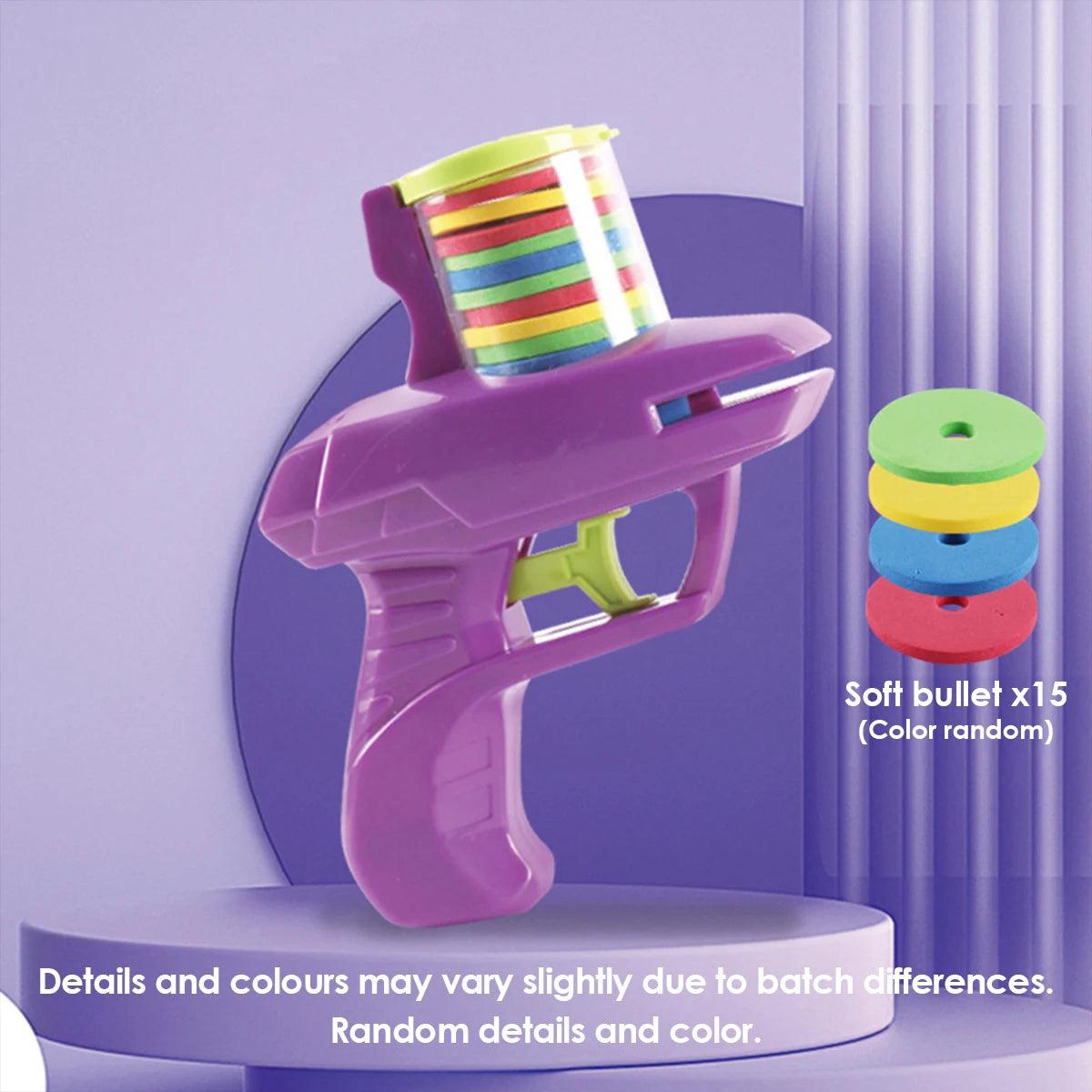 1pc Kids Outdoor Game Disc Gun Toy Flying Disc Shooting Launcher Gun Double Parent-child Interactive Children Toy for boys gifts