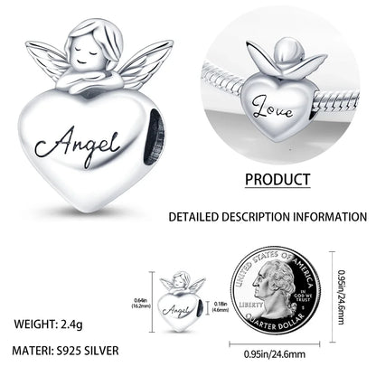 Cadena de Seguridad Ángel Guardián con Cruz Plata 925 | Compatible Pandora Original