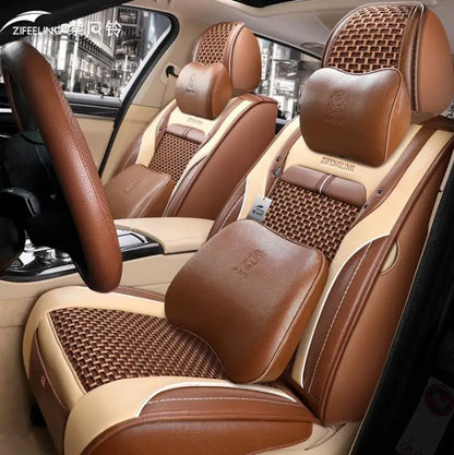 Funda de Asiento Universal 9D para Coche | Protector de Asientos Automotriz Antideslizante y Transpirable