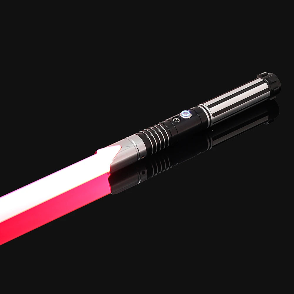 Sable de Luz RGB Metálico – Lightsaber de Juguete con Efectos Láser, Espada de Batalla y Lightstick Inspirado en Kpop