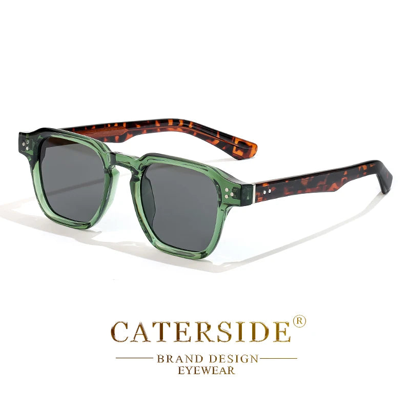 CATERSIDE Gafas de Sol Cuadradas Clásicas Hombre Mujer | Estilo Lujo Viaje Playa Fiesta UV400