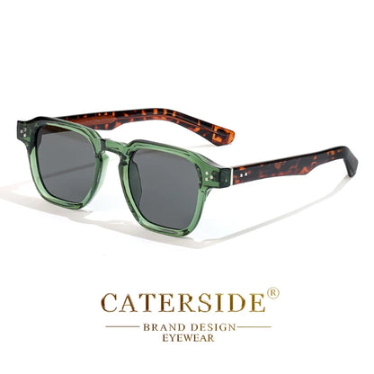 CATERSIDE Gafas de Sol Cuadradas Clásicas Hombre Mujer | Estilo Lujo Viaje Playa Fiesta UV400
