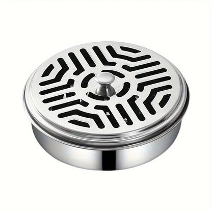 Porta Espiral Antimosquitos con Tapa – Caja y Bandeja de Hierro Multifuncional para Hogar, Camping, Sala y Cocina