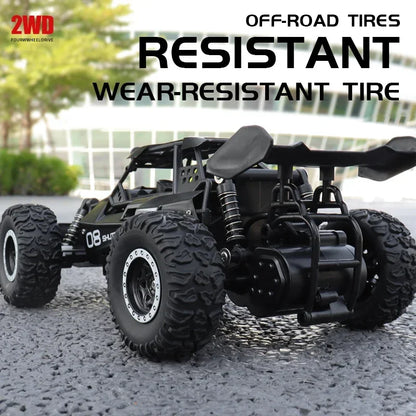 Coche RC 2.4GHz con Luces LED | Auto de Control Remoto 2WD Alta Velocidad Todoterreno para Niños