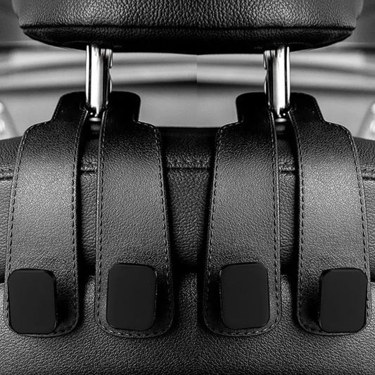Ganchos ReposaCabezas para Coche – Organizador de Asiento Trasero | Soporte para Bolsos, Mochilas y Compras