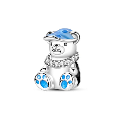 Charm de Plata S925 Hamster, Terrier y Princesa – Abalorios Brillantes para Pulseras Originales 3mm